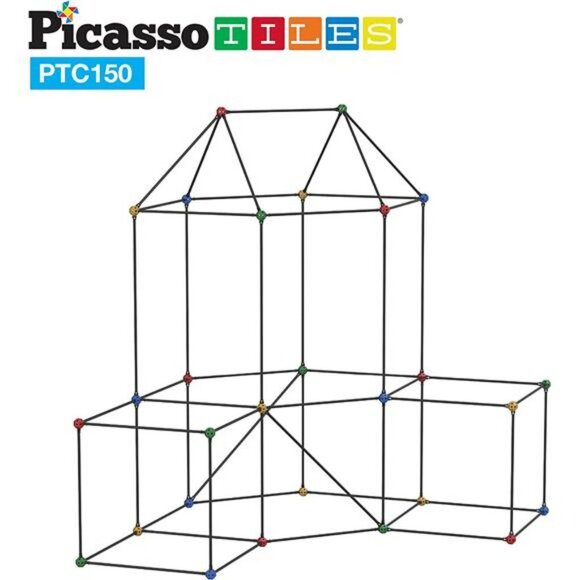 Fort Building Kit Playset 150 Pcs Toy Set Forts Construction Builder Blocks Toys - Picture 7 of 7